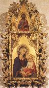 Simone Martini Madonna and Child with Angels and the Saviour Sweden oil painting artist